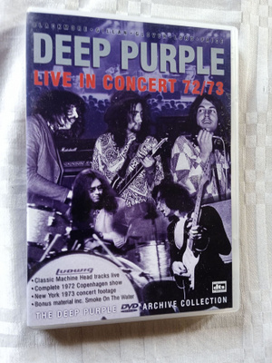 DVD- MUSIIKKI LEVY: DEEP PURPLE : LIVE IN CONCERT 72/73