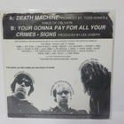 KINGS OF OBLIVION - DEATH MACHINE M-/EX+ LIGHT BLUE VINYL 7" - pikkukuva 2