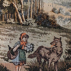 Vintage ' Punahilkka ' seinävaate! - pikkukuva 2