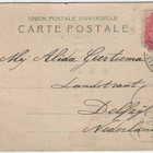 Uusi kirkko (Johanneksen kirkko) 1901 kortti Hollantiin - pikkukuva 2