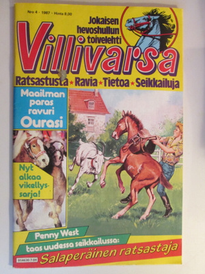 VILLIVARSA 4 / 1987 "HEVOSHULLUN" TOIVELEHTI SARJAKUVALEHTI
