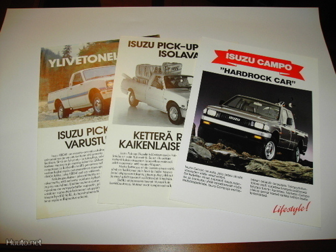 Myyntiesite Isuzu Pick Up 1981 1990 3 kpl