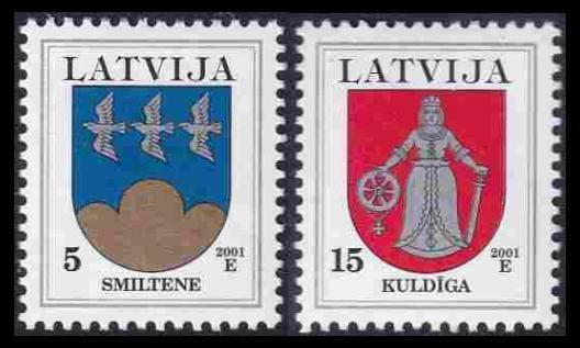 Latvia 541-2A_I ** Käyttösarja Vaakuna -01 (2001)