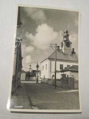 VANHA Postikortti Rauma 1950-l Alkup.Mallikappale