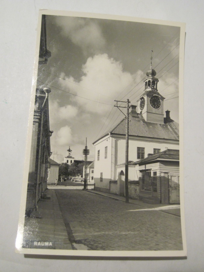 VANHA Postikortti Rauma 1950-l Alkup.Mallikappale