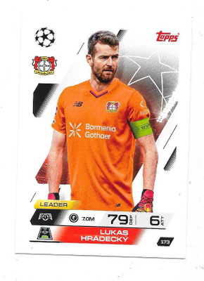 2025-26 Topps Match Attax #173 Lukas Hradecky , Leverkusen