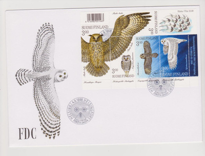 FDC 1998 Pöllöjä BL20