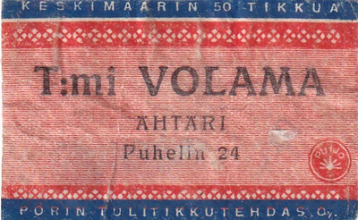 Ähtäri. T:mi Volama  .  s60