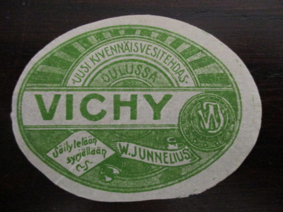 VANHA JUOMA ETIKETTI - VICHY (K2-S4)
