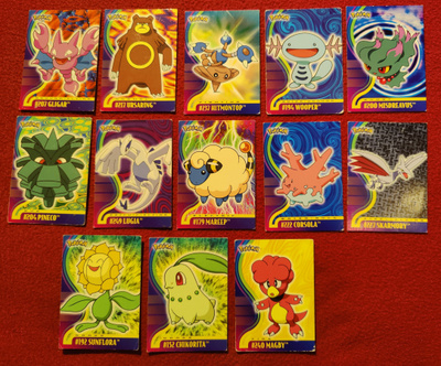 Pokemon Topps Johtoliigan kortteja