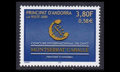 Andorra Fr 549 ** Kansainvälinen laulukilpailu (2000)