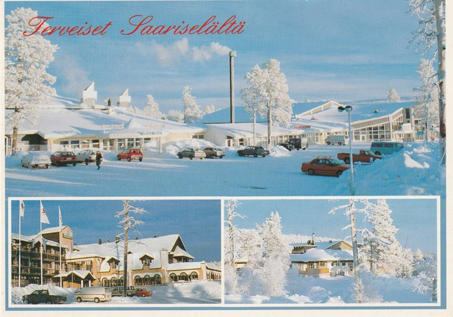 Postikortti, SAARISELKÄ, Kylpylä+ Riekonlinna+Kontio