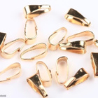 856 .. Golden Kullattu Kaulakorun pidike 6mm - pikkukuva 2