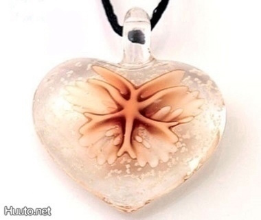 980 .. Murano Lampwork Art Glass Taidelasi . Kaulakoru