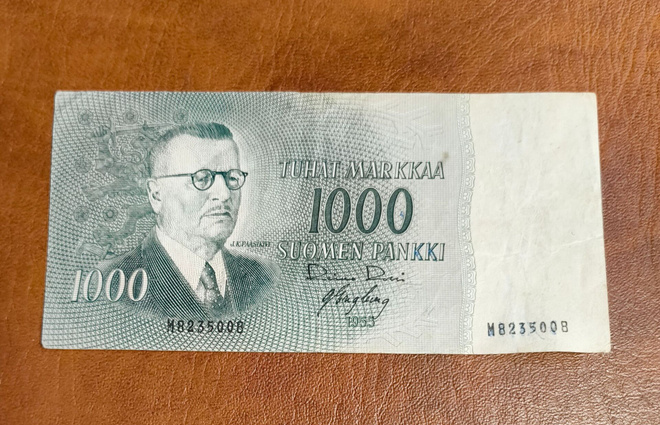 1000 markkaa v. 1955 VL I