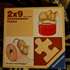 HIIRI PALAPELI 2×9. Ravensburger 1986 - pikkukuva 1