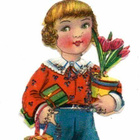 WANHA / Suloinen poika menossa onnittelukäynnille. 1930-l. - pikkukuva 1