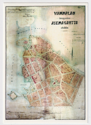 Vammalan kauppalan asemakarttaehdotus 1909