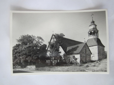 VANHA Postikortti Uusikaupunki 1950-luku Alkup.Mallikappale