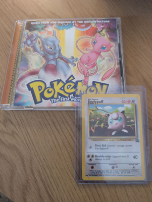 Pokemon first movie cd ja promo kortti