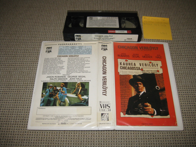 Chicagon Verilöyly-VHS (FIx, R-Video, Roger Corman, 1967)