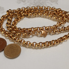 77cm- kullattu papu kaulakoru kaulaketju - pikkukuva 3