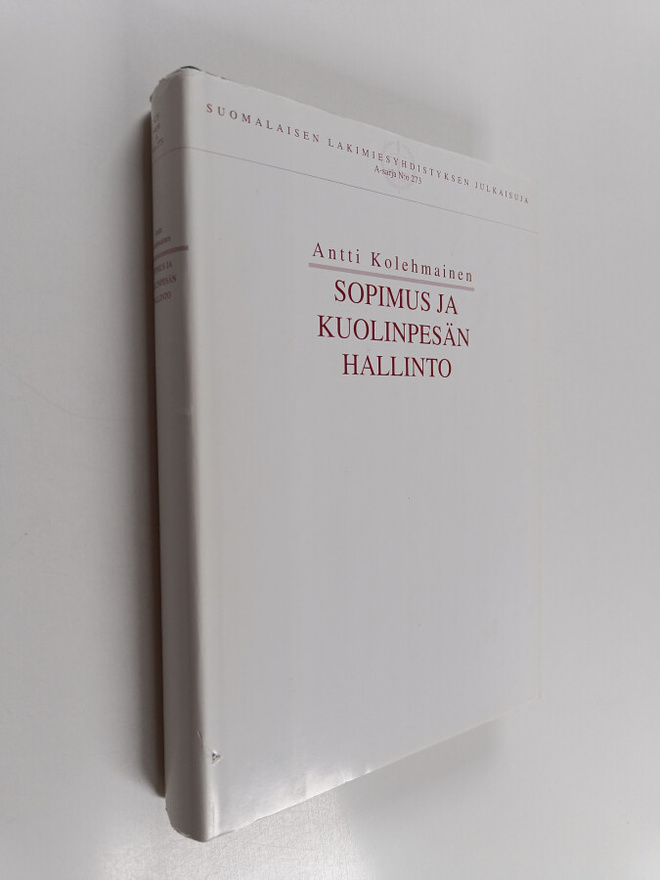 Antti Kolehmainen : Sopimus ja kuolinpesän hallinto