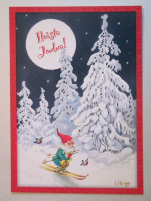 KULKEMATON JOULUPUKKI HIIHTÄMÄSSÄ