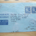 Ilmakirje lentopostina Intiaan 1950 malli 30 merkein - pikkukuva 1