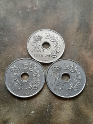 Tanska 25 öre 1972, 3kpl