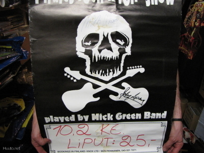 KEIKKAJULISTE  BAND MICK GREEN SEKÄ SPENCEN NIMMAREILLA