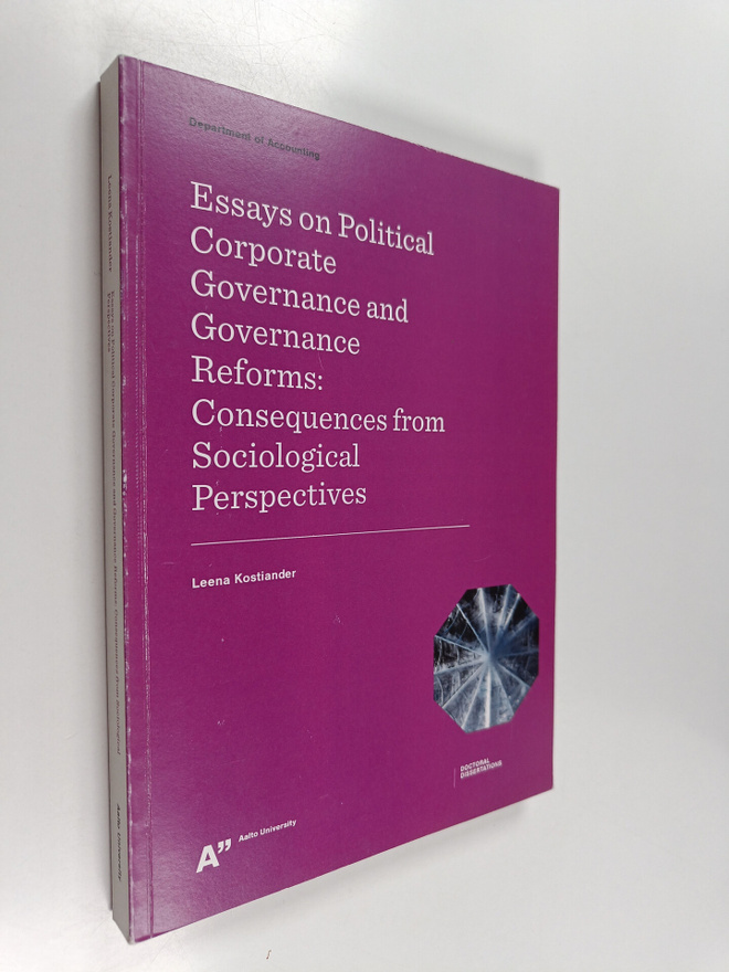 Leena Kostiander : Essays on political corporate governan...