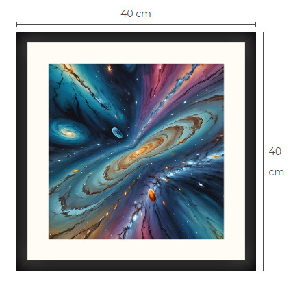 Uusi galaxi Sci-Fi Science Fiction art print taulu