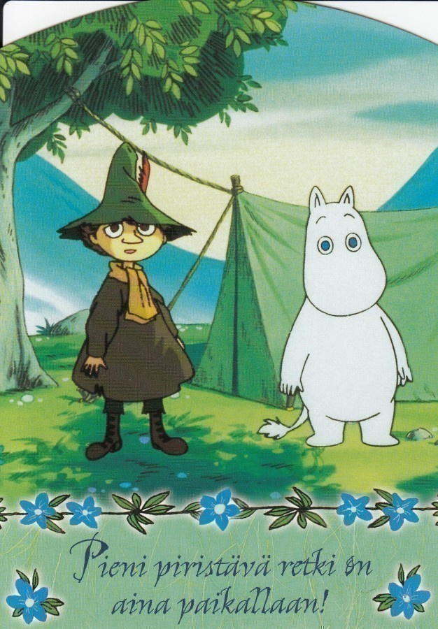 Muumit Nuuskamuikkunen, Muumipeikko ja teltta