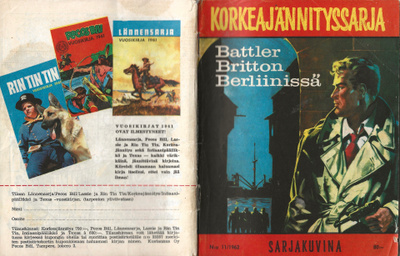 KORKEAJÄNNITYSSARJA 11/1962 Battler Britton Berliinissä