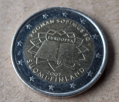 2 € Rooman sopimus Suomi 2007