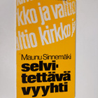 Maunu Sinnemäki : Selvitettävä vyyhti : valtion ja kirkon... - pikkukuva 1