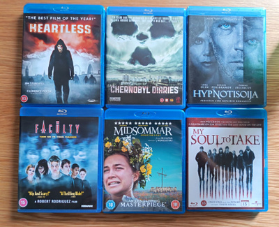 6kpl jännitys/kauhu bluray