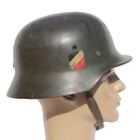 Aito saksalainen sotilaskypärä m/35 teräskypärä Heer DD WW2 - pikkukuva 2