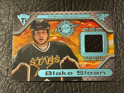 2000-01 Titanium Game Gear #91 Blake Sloan   paitakortti