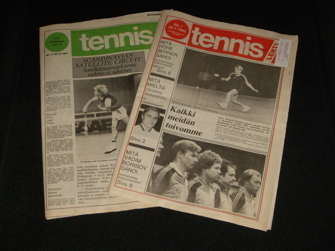 TENNIS - Lehti vuodelta 1981 ja 1982 Suomen Tennisliitto