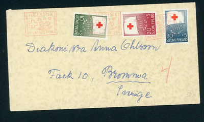 FDC 1957 Punainen Risti ( PR )