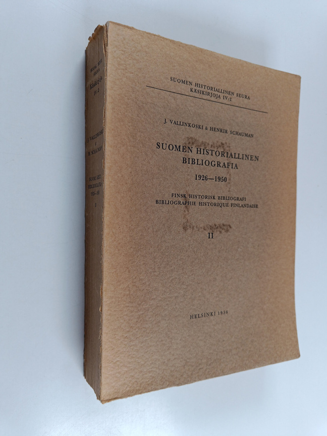 Suomen historiallinen bibliografia 1926-1950 = Finsk hist...