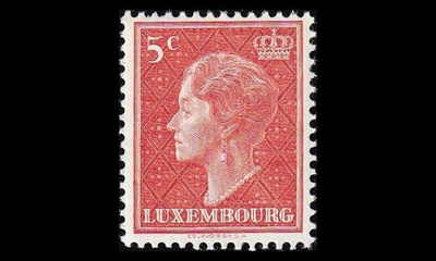 Luxemburg 442 ** Käyttösarja Charlotte 5 C (1948)