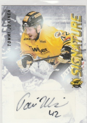 2015/16 Cardset Signature Tommi Jokinen , Saipa