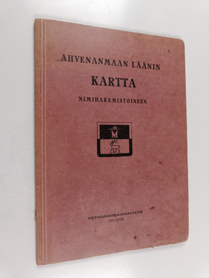 Ahvenanmaan läänin kartta nimihakemistoineen