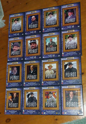 DVD: Poirot - Box 1-16 (Agatha Christie, Nordic)