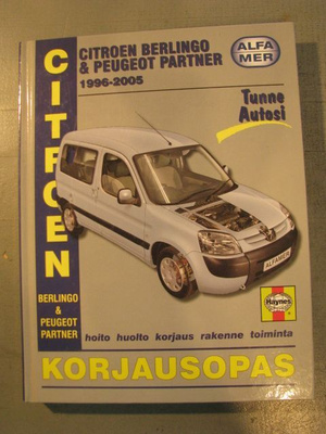 CITROEN BERLINGO & BEUGEOT PARTNER 1996 - 2005 KORJAUSOPAS