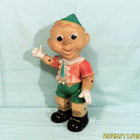 * AITO JA HARVINAINEN 60-LUVUN ALUN PINOKKIO FIGUURI 40 cm * - pikkukuva 4