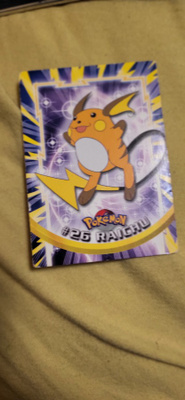 Pokemon Topps TV Animation Edition #26 Raichu Blue Logo